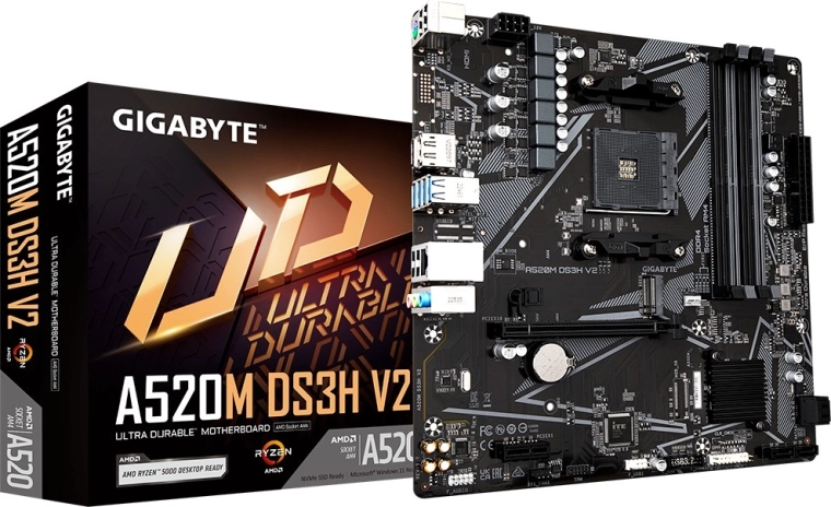 Bundkort GIGABYTE A520M DS3H V2 (AM4, mATX)