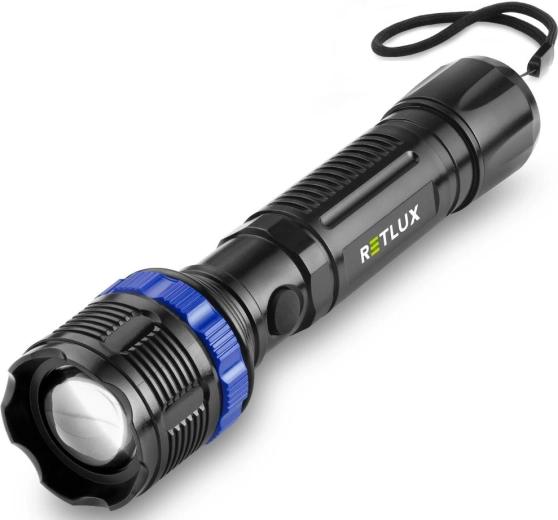 Retlux LED-lommelygte med zoomfunktion
