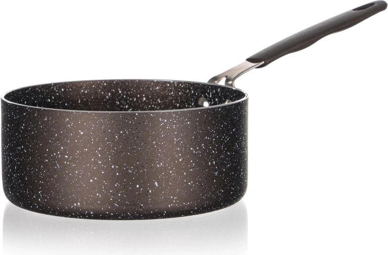 Mini-kasserolle Granite Brown med slip-let-belægning 14 cm