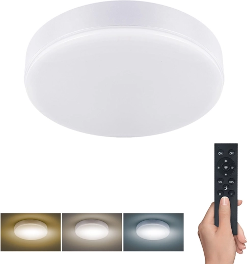 Solight LED-lampe Lecce med fjernbetjening 36 W 30 cm hvid