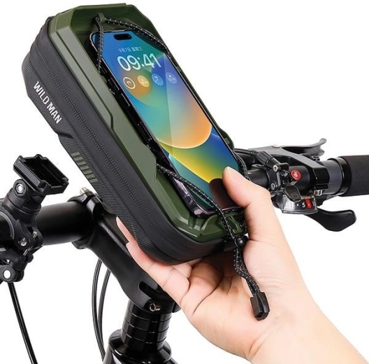 Wildman taske til cykelramme med telefonholder GX330 sort