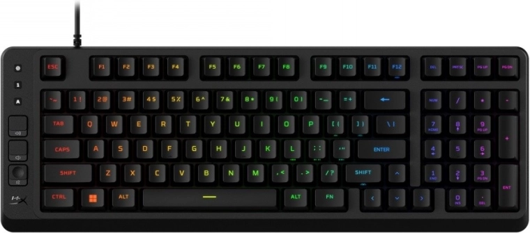 HyperX Eve 1800 gamingtastatur med kompakt 1800-layout og 10-zoners RGB