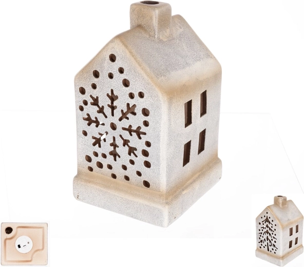 Porcelænshus med LED (2 varianter)