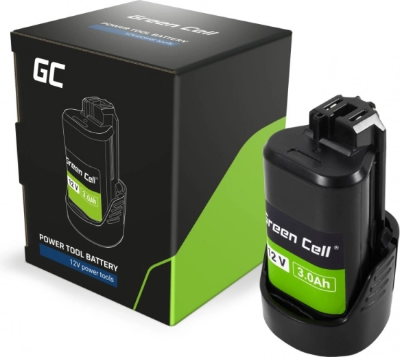 Batteri til elværktøj Green Cell PTBO12V3, Bosch GBA 12V 3Ah 1600A00X79