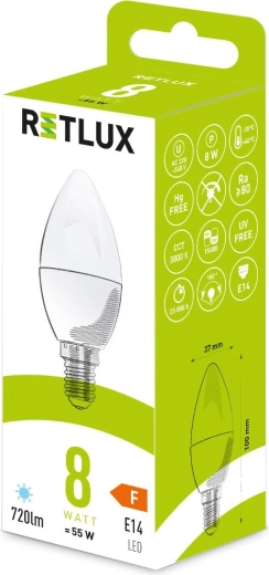 Energieffektiv erstatning for en 55 W-pære