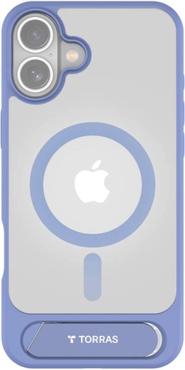 Torras Pstand Series etui til iPhone 16 blå