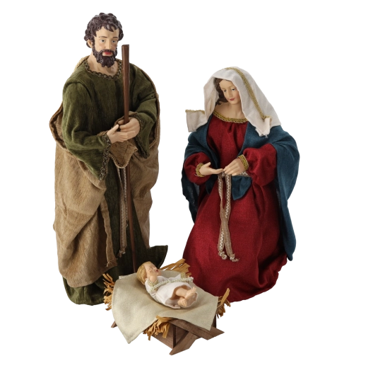 Den Hellige Familie som dominerende element i julekrybben