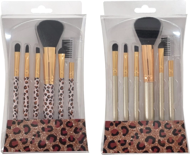 Makeupbørstesæt Wild, 6 stk.