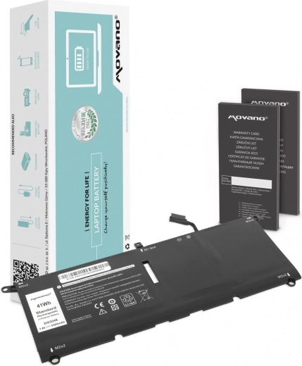 Movano batteri til bærbar Dell XPS 13 9370/9380 (DXGH8, G8VCF) 5500 mAh 41 Wh
