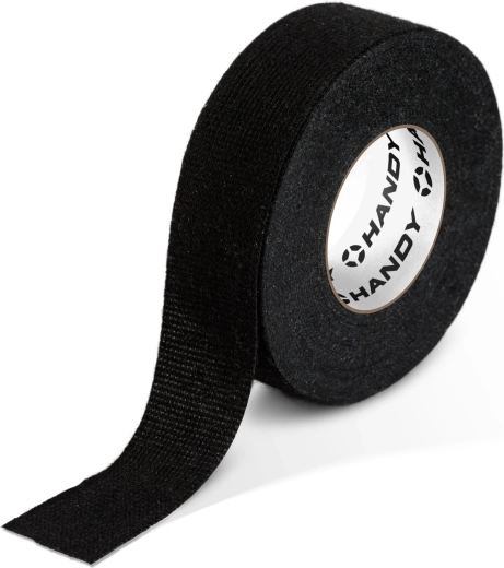Selvklæbende tekstiltape til kabelbundter, 15 m × 19 mm, sort