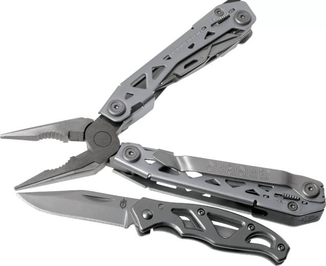 Gerber Suspension NXT og Paraframe Mini – sæt med multiværktæng og lommekniv (15 funktioner)