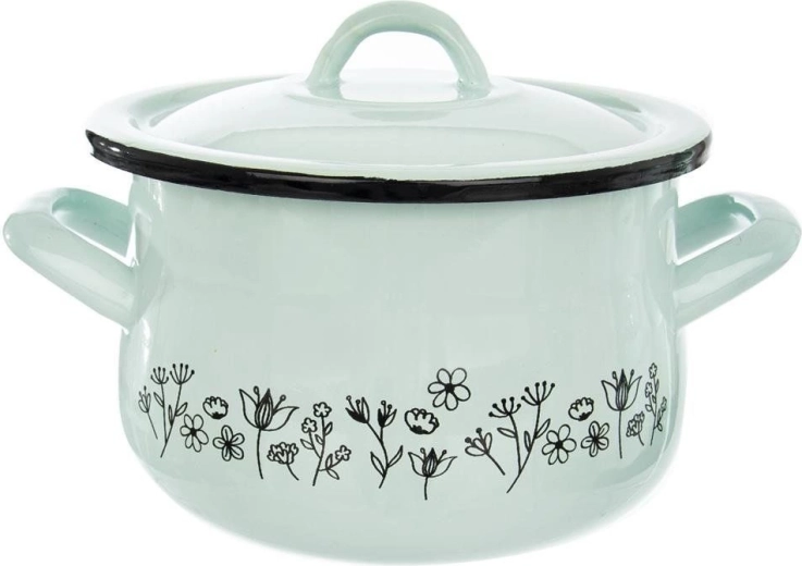 Emaljeret gryde med låg LOUKA 16 cm, 2,3 l