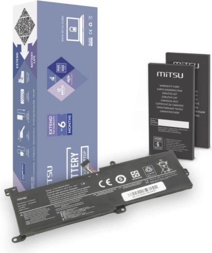 MITSU-batteri til Lenovo IdeaPad 320 (4050 mAh, 30 Wh, 7,4–7,6 V)