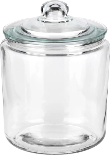 Robust klart glas og bred hals