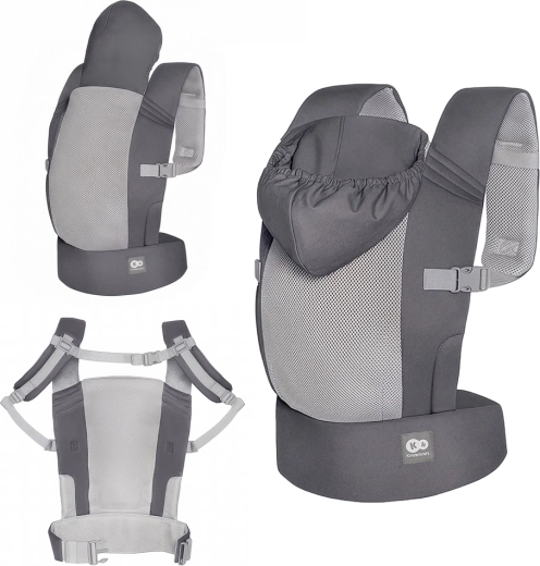 Ergonomisk bæresele Kinderkraft Carrybee grå