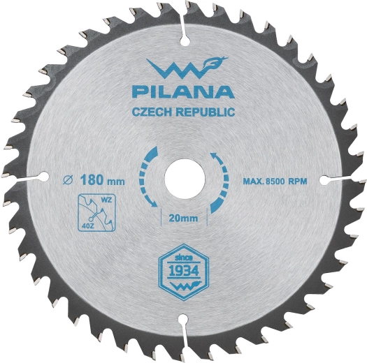 Savklinge PILANA 180 mm, 40 tænder, WZ, SK