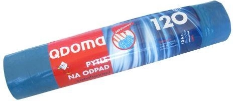Affaldsposer med snøreluk 120 l, 70 × 100 cm, 27 µ, 10 stk