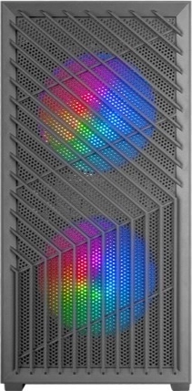 Computerkabinet MARS MC‑Vortex mATX, 3× FRGB blæser
