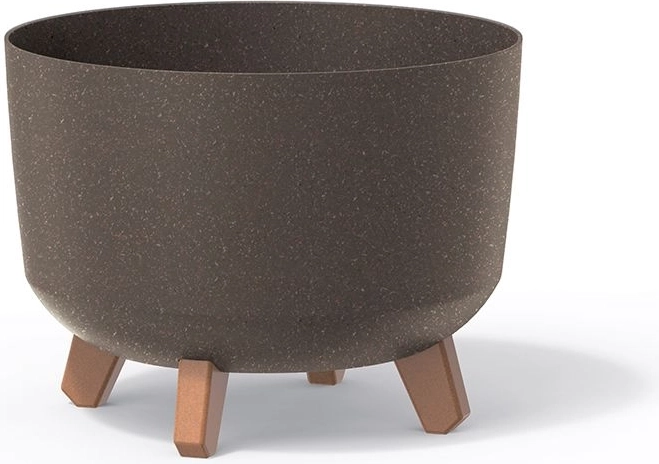 Plantekrukke på ben Gracia Standard Eco Wood 34 cm – kaffe
