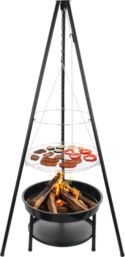 Stabil trefod og stor grillflade