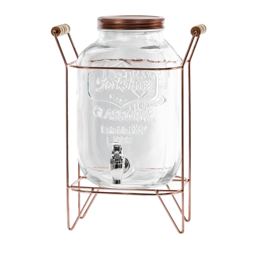 Stabilt metalstativ i kobberfarvet nuance