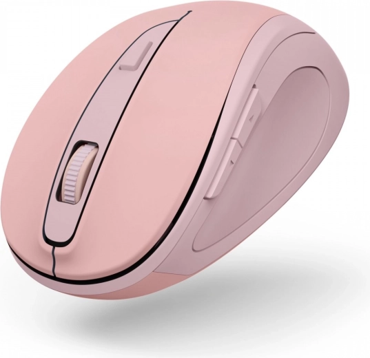 Lyserød trådløs optisk mus med lydløse klik