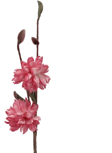 Dekorativ kunstig blomst 100 cm lyserød
