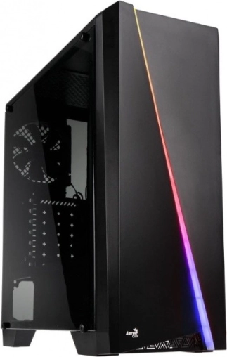 AEROCOOL PGS Cylon RGB Advance pc-kabinet, ATX, sort