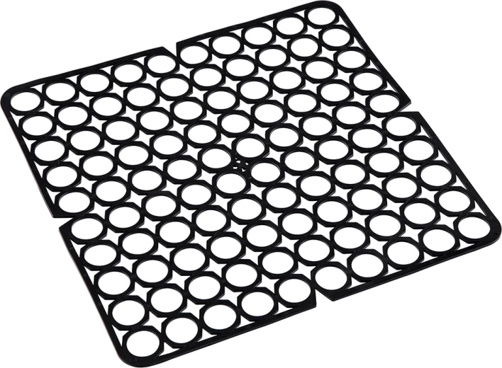 Elastisk vaskerist 27,5 × 27,5 cm sort
