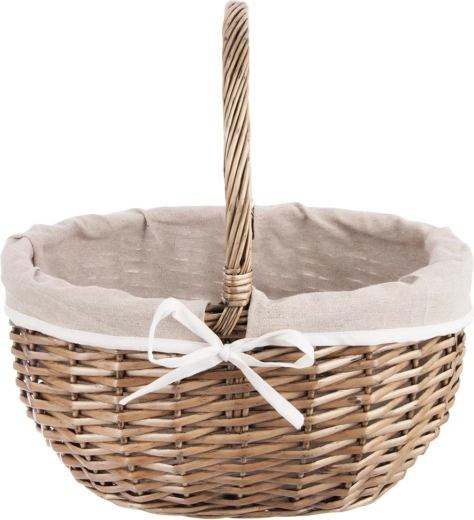 Solidt håndflet af naturlig pil