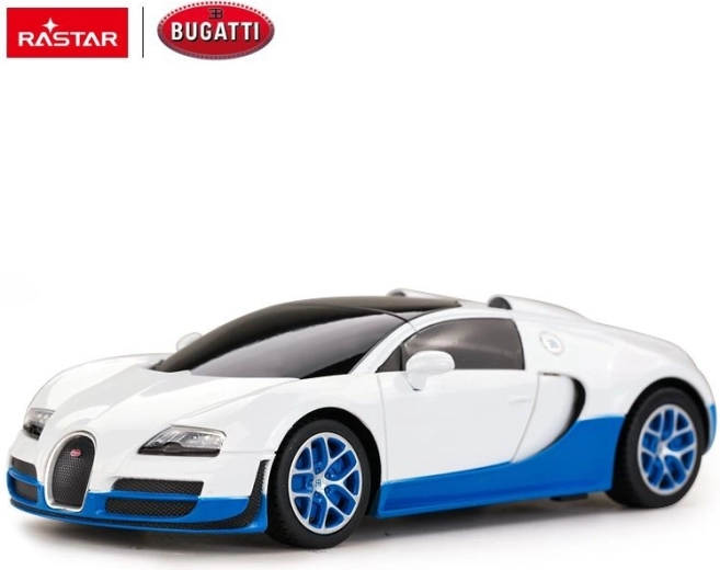 Bugatti Veyron Grand Sport fjernstyret bil Rastar 1:24 hvid - 1 stk.