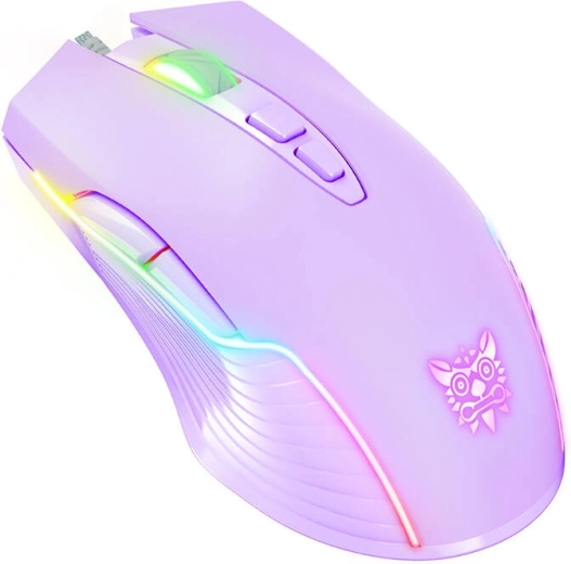 ONIKUMA RGB gaming mus lilla