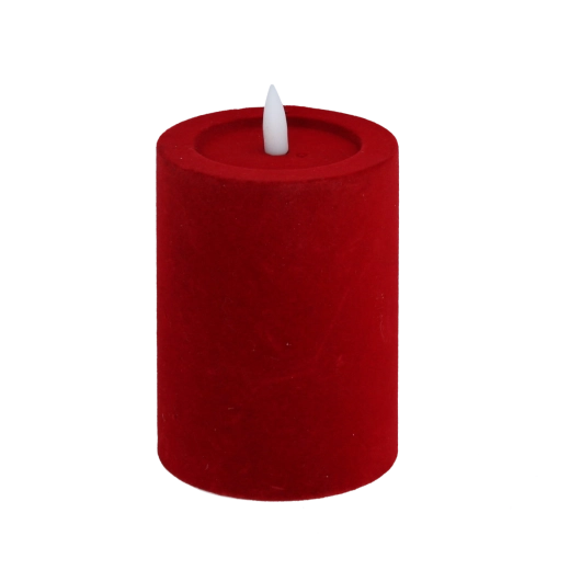Flimrende LED-flamme uden åben ild