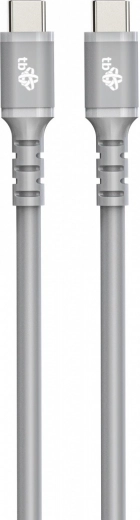 Silikone USB‑C til USB‑C kabel 1 m grå