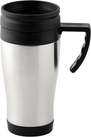 Termokrus i rustfrit stål med plastlåg Toro 400 ml