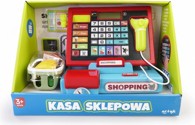 Kasseapparat med scanner og vægt