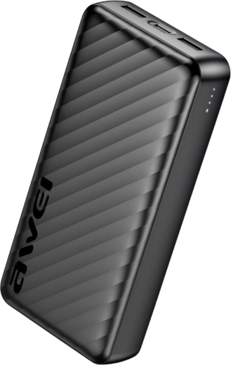 Awei powerbank 20000 mAh P6K Pro 2× USB-A/USB-C – 1 stk.