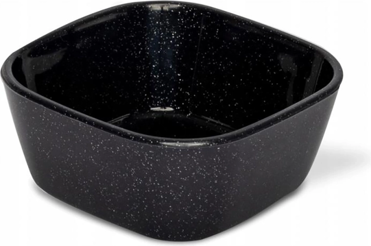 Sort firkantet dipskål 100 ml 7 × 7 × 3 cm