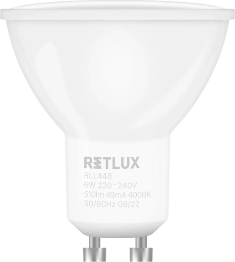 Retlux dæmpbar LED-pære GU10 6 W 4000 K