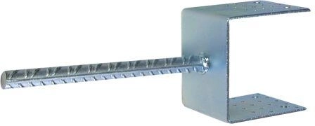 Jordanker 80 × 80 mm, galvaniseret