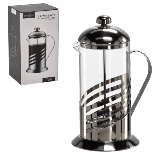 French press til kaffe og te 1000 ml