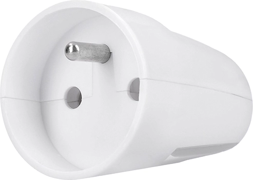 Solight lige stik (stikprop) IP20 hvid - 1 stk.