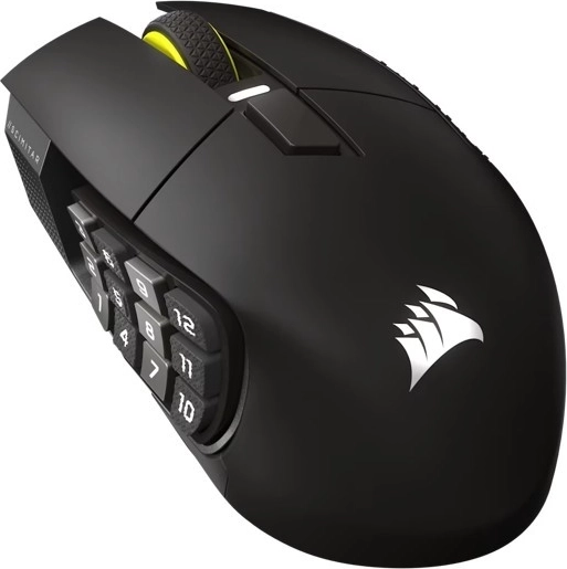 Corsair Scimitar Elite Wireless SE gaming trådløs mus gun metal 33.000 DPI