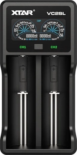 Oplader til batterier XTAR VC2SL
