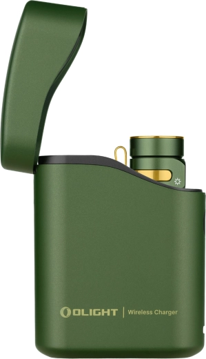 Olight Baton 4 Premium Edition-lommelygte, OD Green, med opladeretui