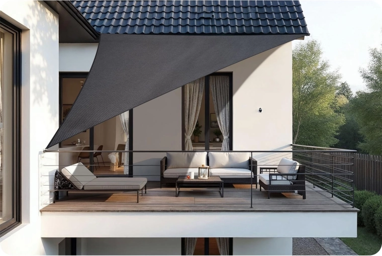 Stilfuld skygge til altan, terrasse og have