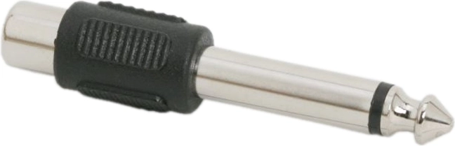 RCA-adapter hunstik til 6,3 mm jack-hanstik mono