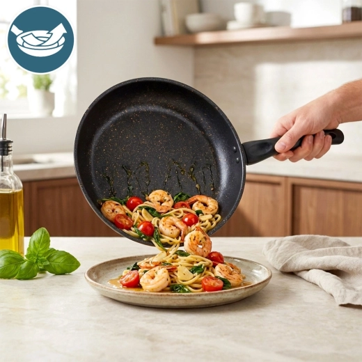 Non-stick granitoverflade til sundere madlavning