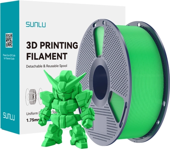 Sunlu PLA+ 2.0 filament grøn 1,75 mm