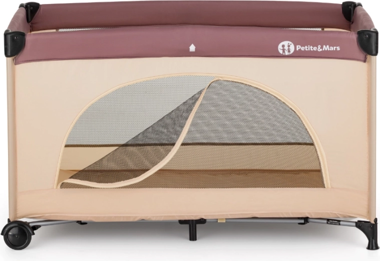 Sideindgang med lynlås for barnets selvstændige bevægelse